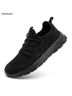 Womens Slip-On Running Shoes Breathable Lightweight Mesh Sneakers